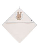 Morgenstern Kapuzenlaken Hase 100/100 cm creme