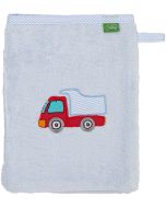 Smithy Premium Waschhandschuh Laster blau