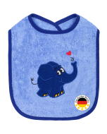 Smithy Lätzchen Elefant mit Herz blau