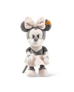 Steiff Disney Minnie Mouse mit Quietsche und Knisterfolie 23 cm grau / rosa