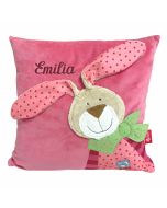 Sigikid Kuschelkissen Hase Wombel Bombel rosa 40 cm x 40 cm