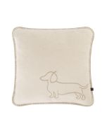 Cawö Kissen WE LOVE DOGS Companion 62480 Natur-Beige 50 cm x 50 cm