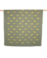 Fussenegger JUWEL Kinderdecke “Dinos allover” 200 cm x 140 cm efeu