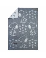 Klippan Snoopy Wolldecke 65 cm x 90 cm grau