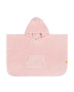 Steiff Bade Poncho mit Kapuze rosa