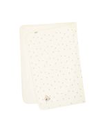 Steiff Jersey Babydecke Glücksklee ungefüttert cremeweiß hellgrün 90 cm x 60 cm