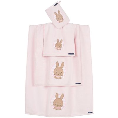 Morgenstern Handtuch Hase 50/100 cm rosa