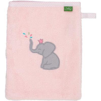 Smithy Premium Waschhandschuh Elefant rosa