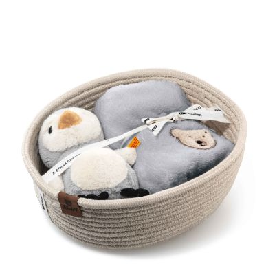 Steiff Geschenkset Lio Pinguin mit Rassel und Latz 242977 