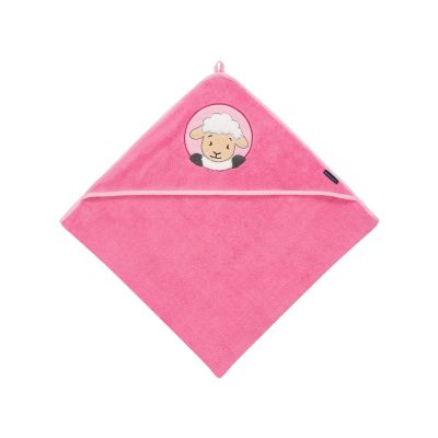 Morgenstern Kapuzentuch Schäfchen 100/100 cm rosa