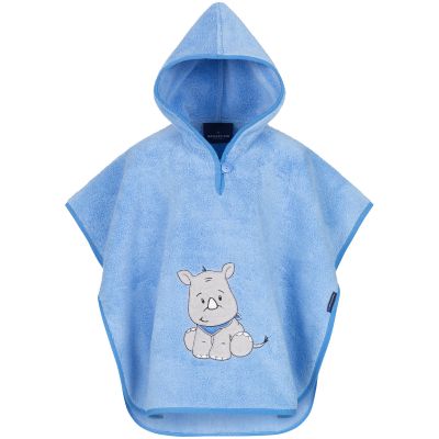 Morgenstern Poncho Rhino one size blau