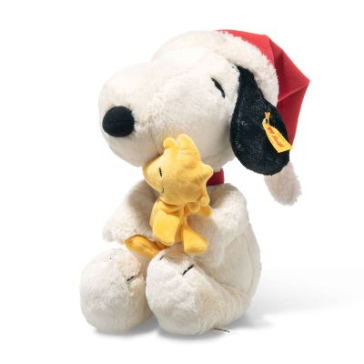 Steiff Snoopy mit Woodstock und Nikolausmütze - Weihnachtsedition 30 cm 684340