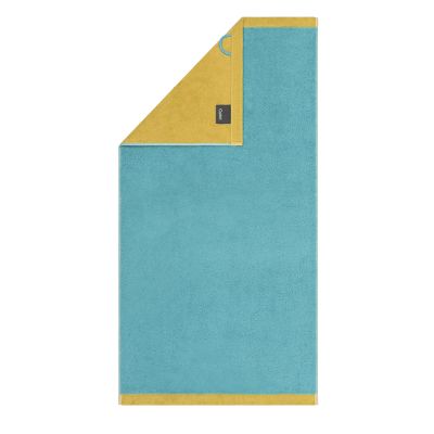 Cawö Handtuch Lifestyle Splash 7071 türkis/apricot 50x100 cm