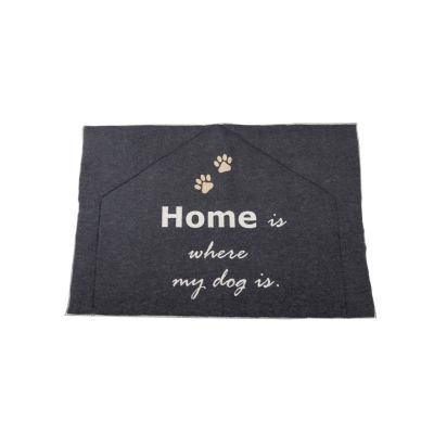 Fussenegger SILVRETTA gefütterte Hundematte “home is where my dog is” 120 cm x 80 cm anthrazit