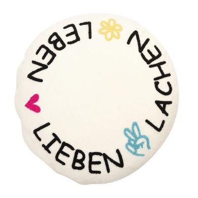 pad Rundkissen CIRCLE OF LIFE  Ø 45 cm natural