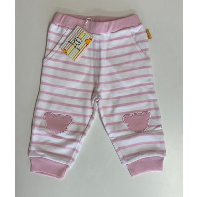 Steiff Jogginghose rosa weiß gestreift Gr. 86