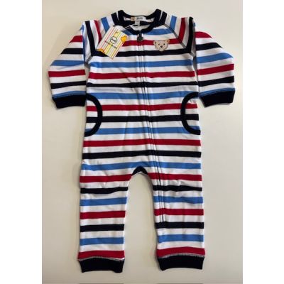 Steiff Strampler bunt weiß gestreift Gr. 74