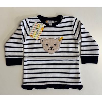 Steiff Sweatshirt navy weiß gestreift Gr. 86