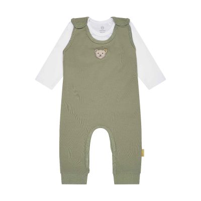 Steiff Set Strampler + T-Shirt langarm tea