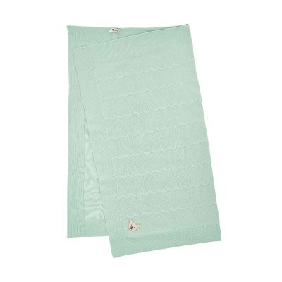Steiff Decke Strick hellgrün