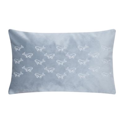 pad Kuschelkissen OCEAN Wal 40 cm x 30 cm sky