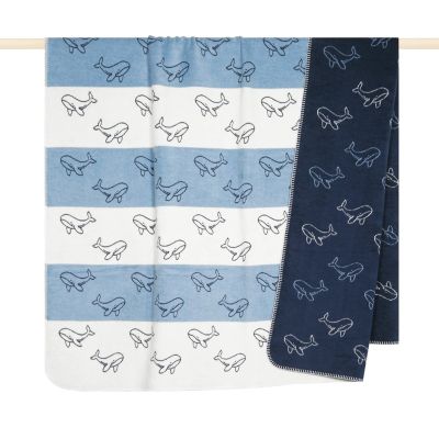 pad Wohndecke OCEAN WHALE 150 cm x 200 cm dark blue