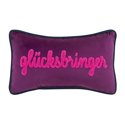 pad kleines Kuschelkissen PETITE Glücksbringer 18 cm x 32 cm purple
