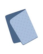 Steiff Babydecke Elefäntle moonlight blue leicht gefütterte Jersey-Decke 90 cm x 60 cm 