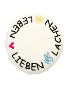 pad Rundkissen CIRCLE OF LIFE  Ø 45 cm natural