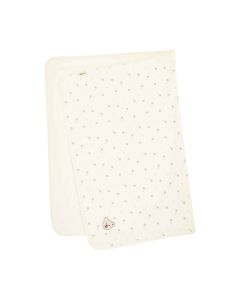 Steiff Jersey Babydecke Gl&uuml;cksklee ungef&uuml;ttert cremewei&szlig; hellgr&uuml;n 90 cm x 60 cm
