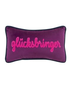 pad kleines Kuschelkissen PETITE Gl&uuml;cksbringer 18 cm x 32 cm purple